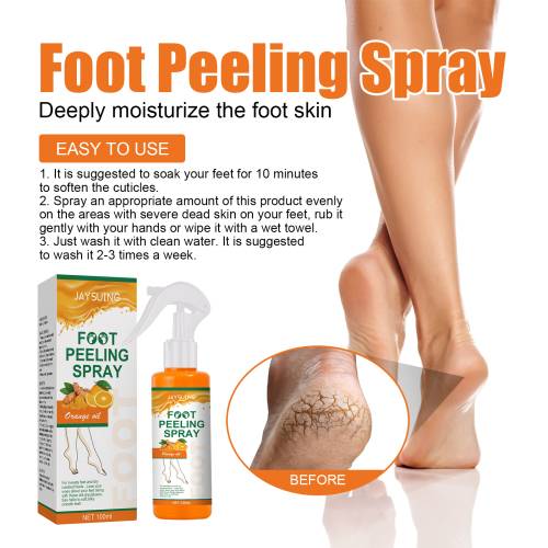 Peeling-Körperspray mit Orangenöl und Zuckerrohr