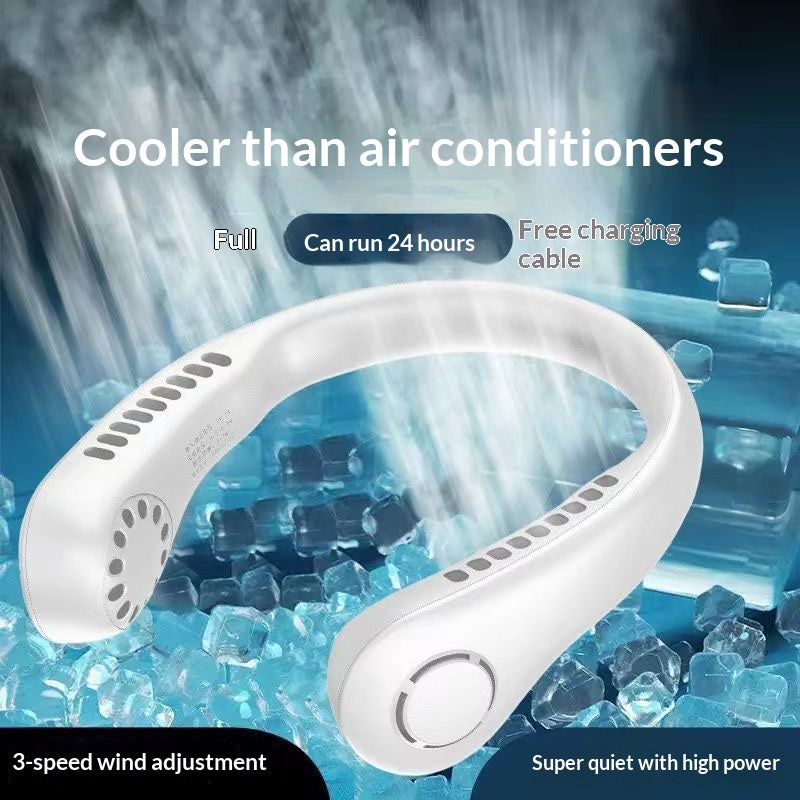 Rotorloser USB-Nackenventilator, leise und freihändig