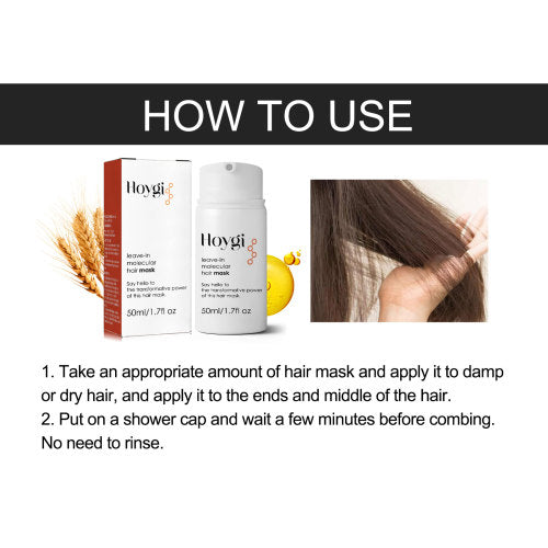Leave-In Keratin Haarmaske für strapaziertes Haar