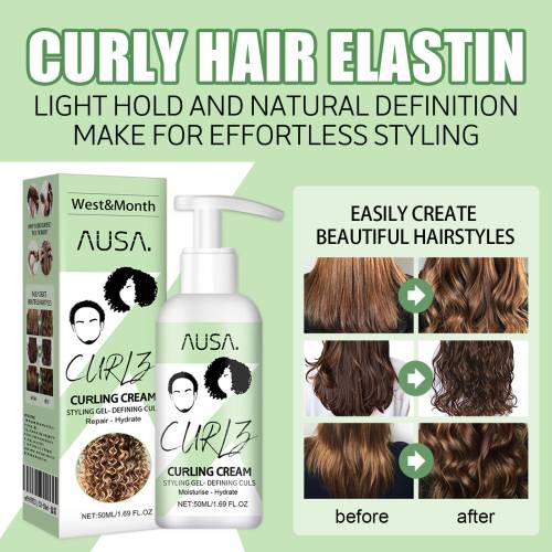 Locken-Elastin Stylingcreme mit Keratin