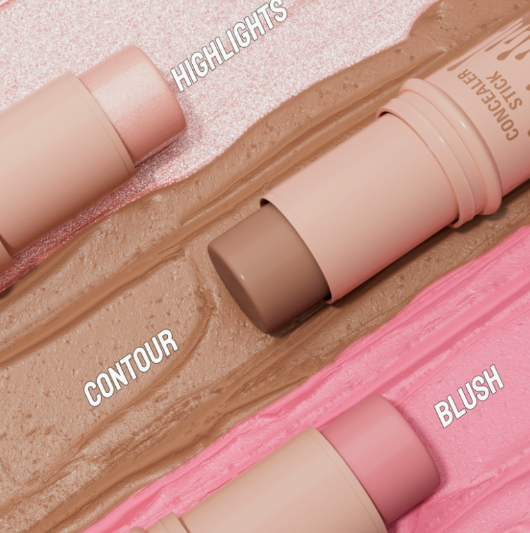 3-in-1 Kontur-Stick-Set: Highlighter, Kontur und Rouge
