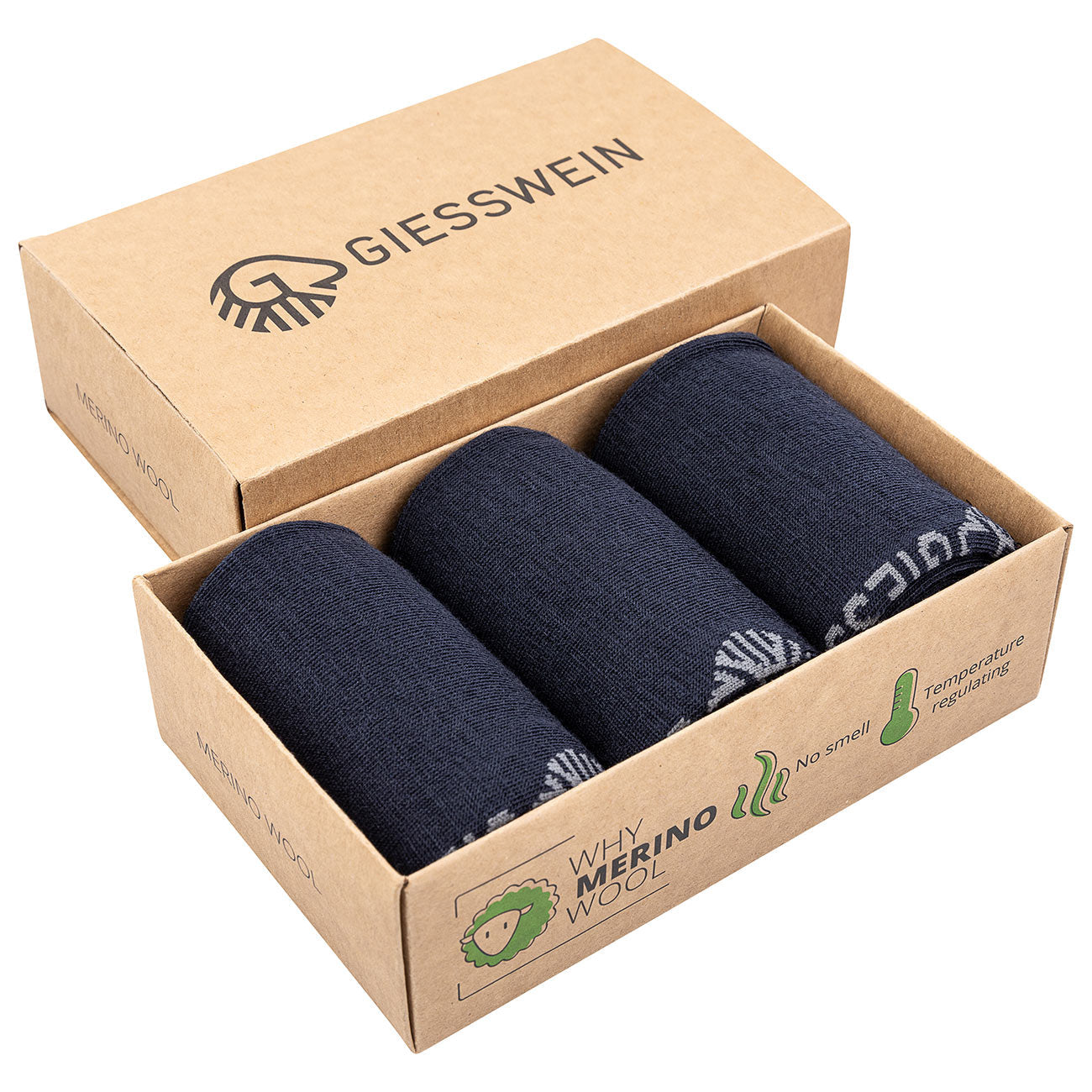 Business Socken Merino Wolle (3er-Pack)