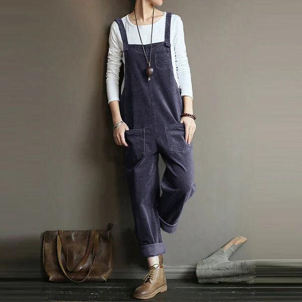Zwergini-Mode - Lässiger Cord-Jumpsuit