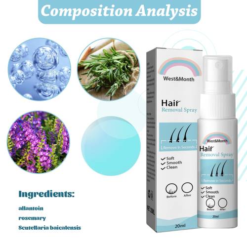 Sanftes Enthaarungsspray mit Allantoin und Rosmarin