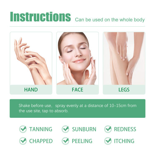 Aloe Vera Gel-Spray, kühlende After-Sun-Pflege, 50 g