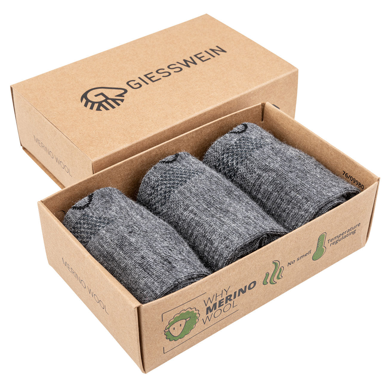 Sneaker Socken Merino Wolle (3er-Pack)