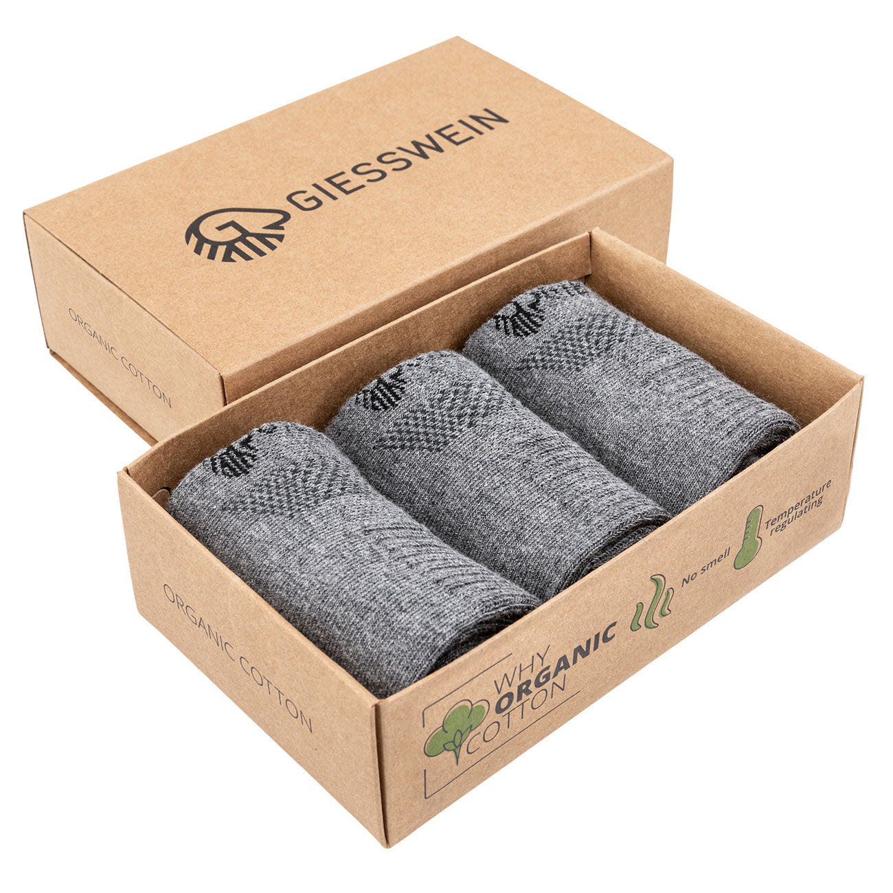 Sneaker Socken Bio-Baumwolle (3er-Pack)