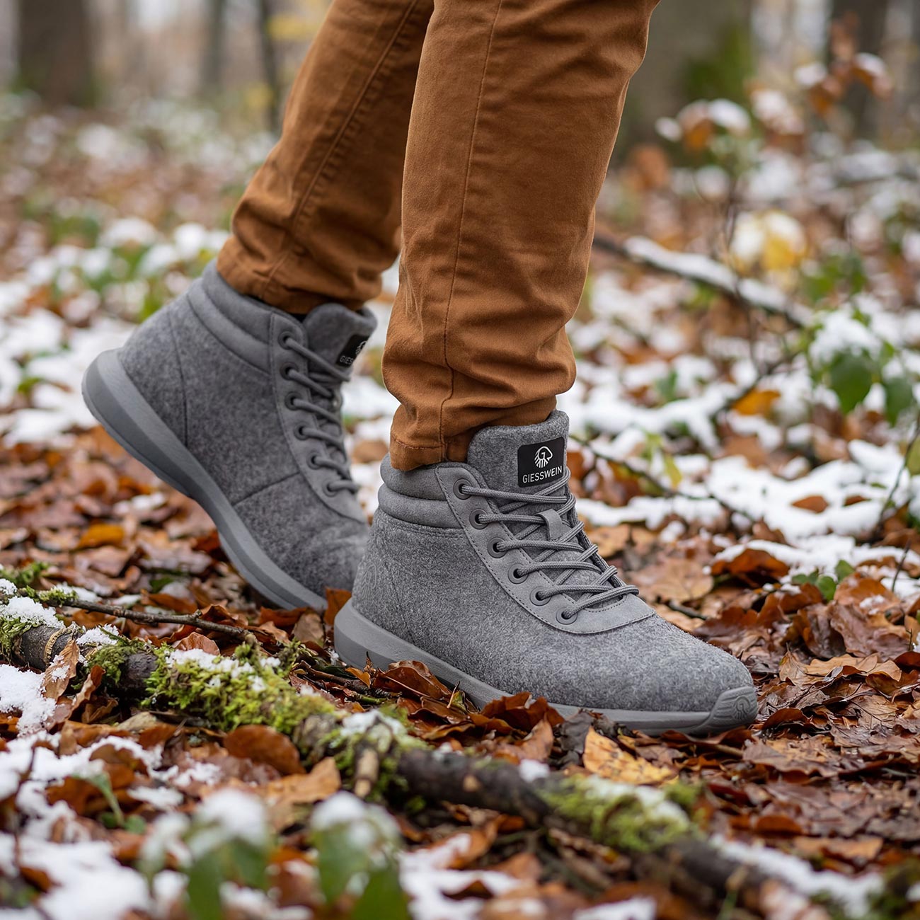 Wool Sneaker High Top Men