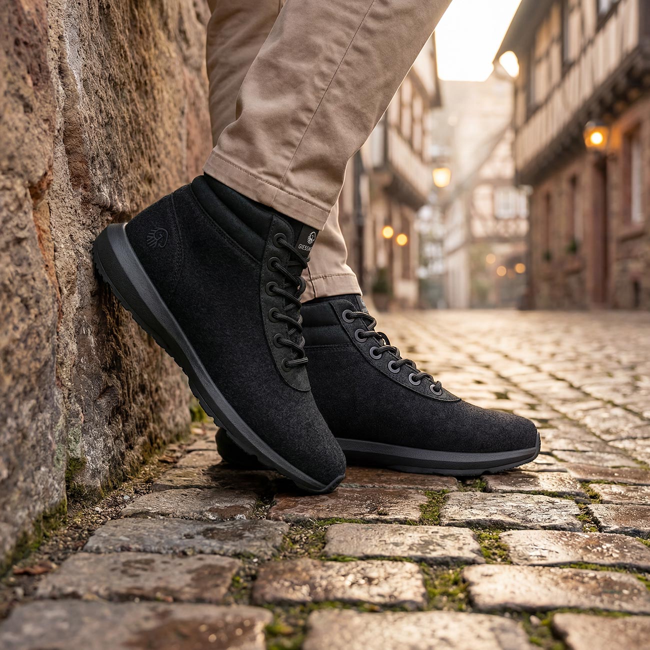 Wool Sneaker High Top Men
