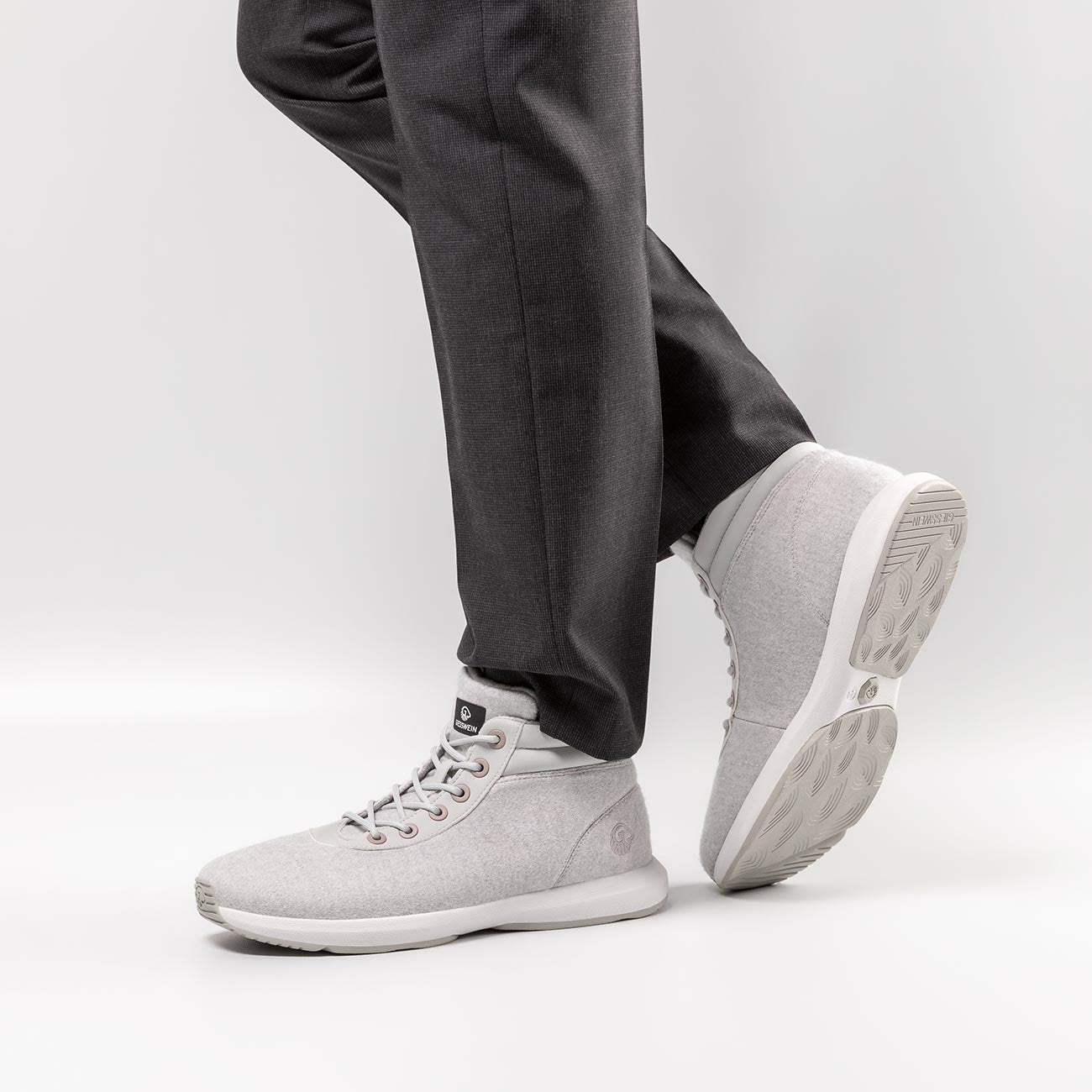 Wool Sneaker High Top Men