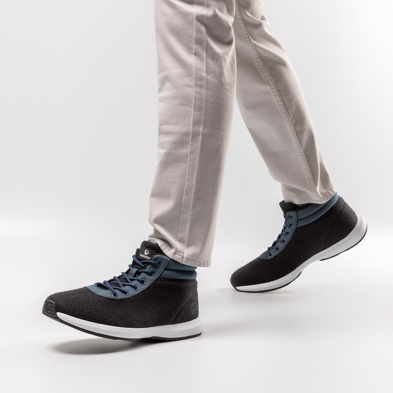 Wool Sneaker High Top Men