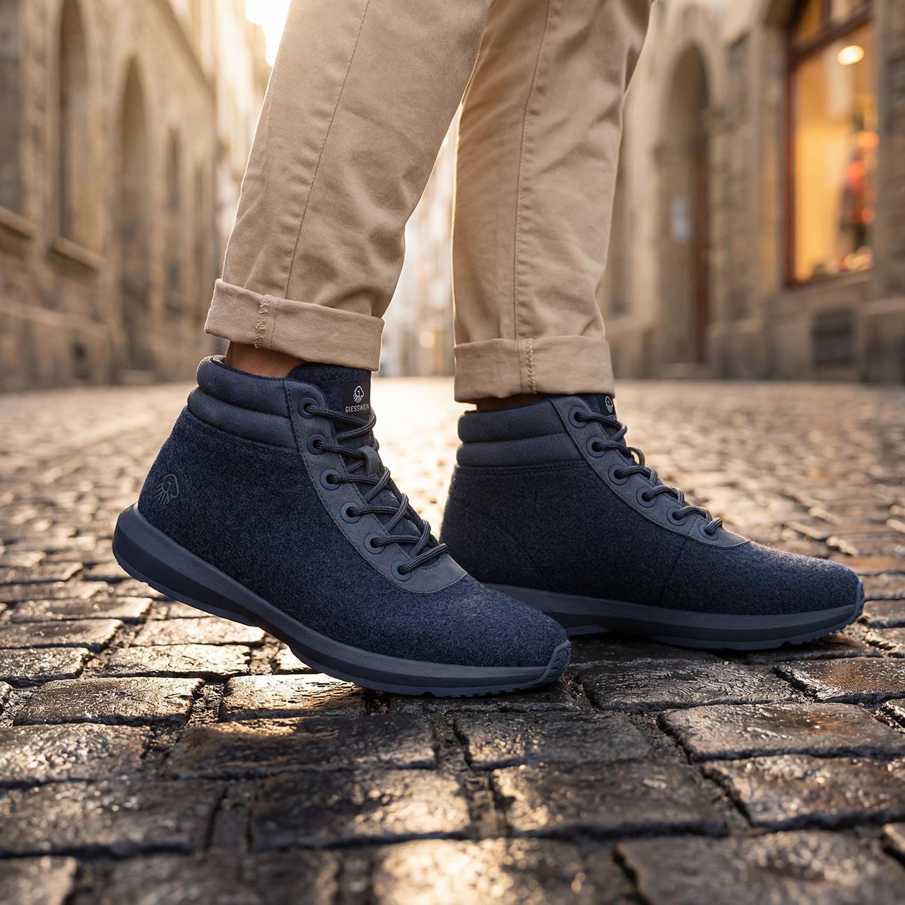 Wool Sneaker High Top Men
