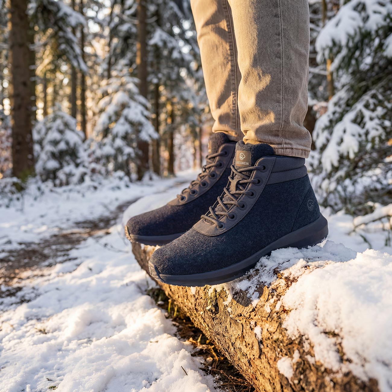Wool Sneaker High Top Men