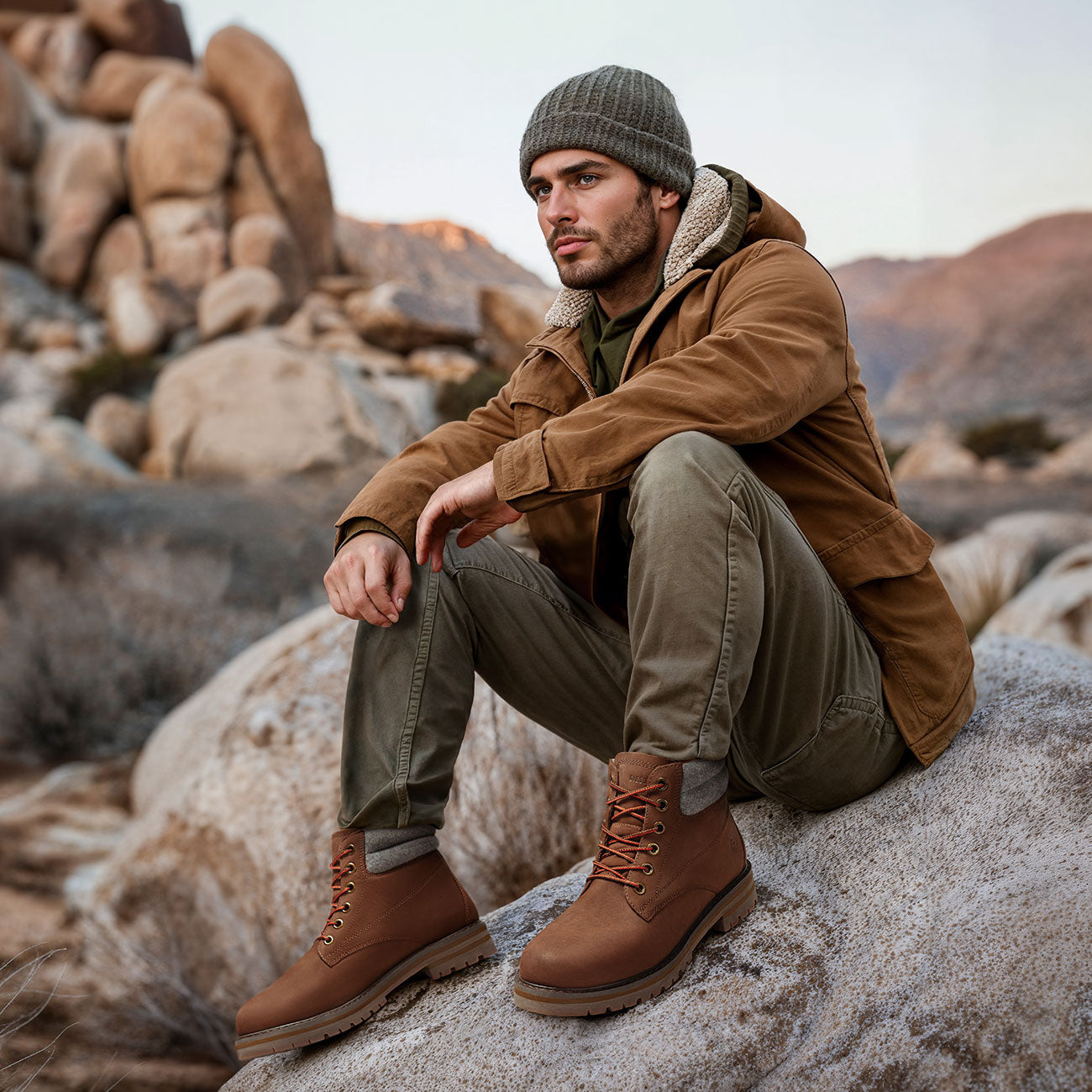 Merino Leather Boot Men