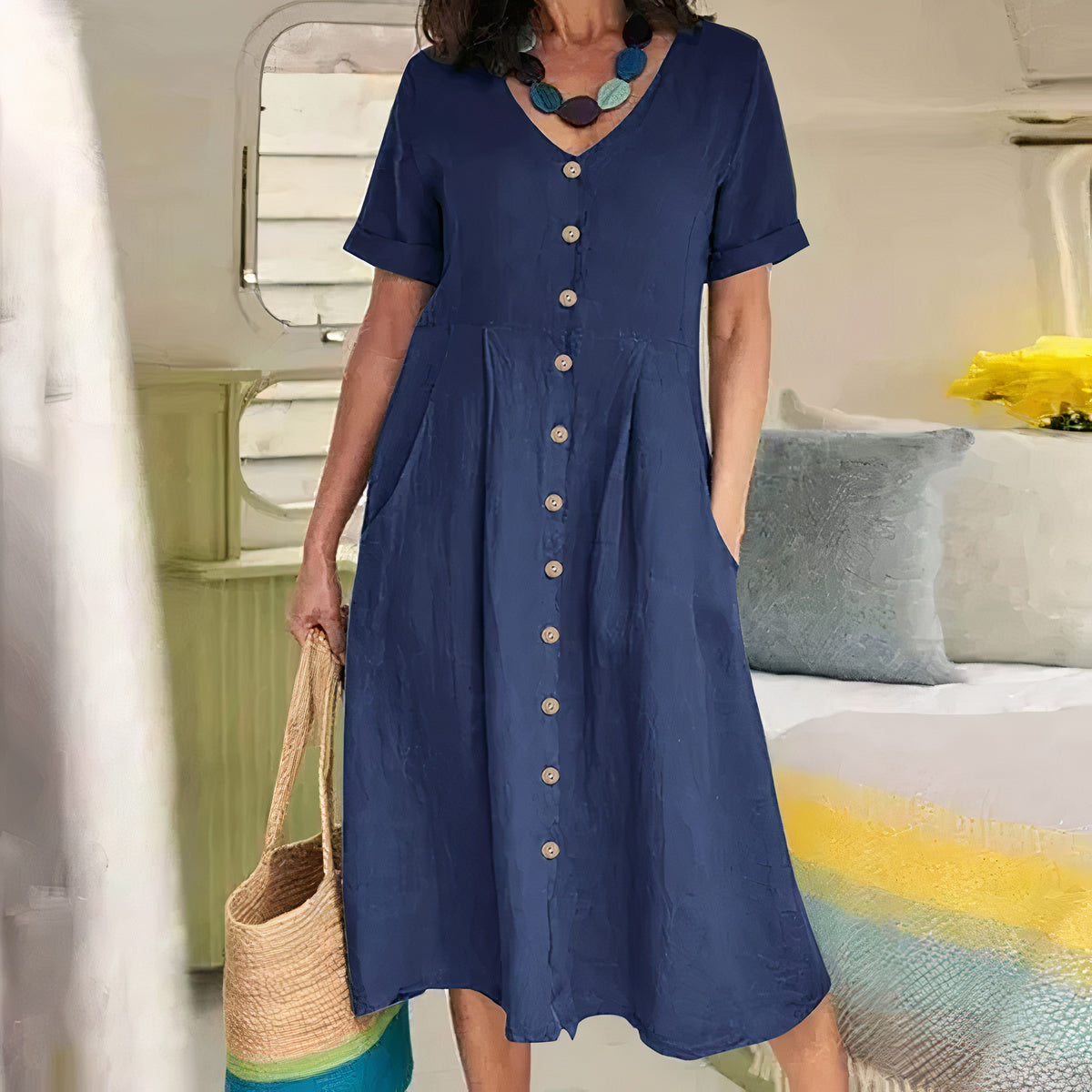Baumwoll-Kleid - Ester