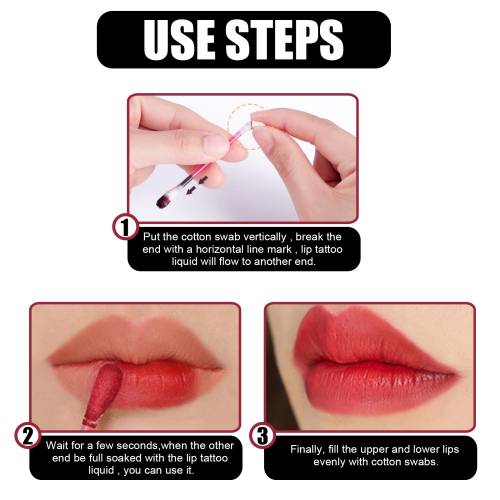 Wattestäbchen-Lipgloss zum Einmalgebrauch