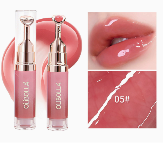 Plumping Lipgloss mit kühlender Metallspitze, Spiegelglanz