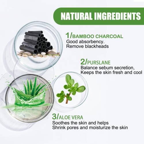 Bambuskohle Peel-Off Maske gegen Mitesser