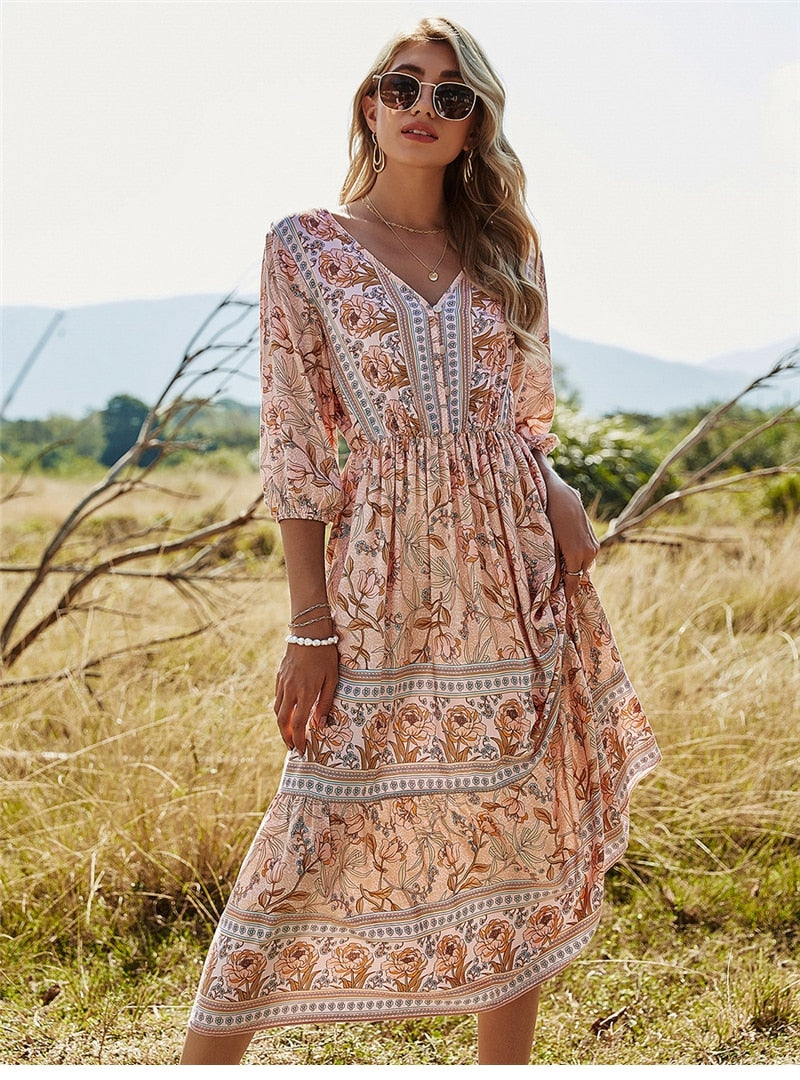 Zwergini-Mode | Stilvolles Boho Sommerkleid