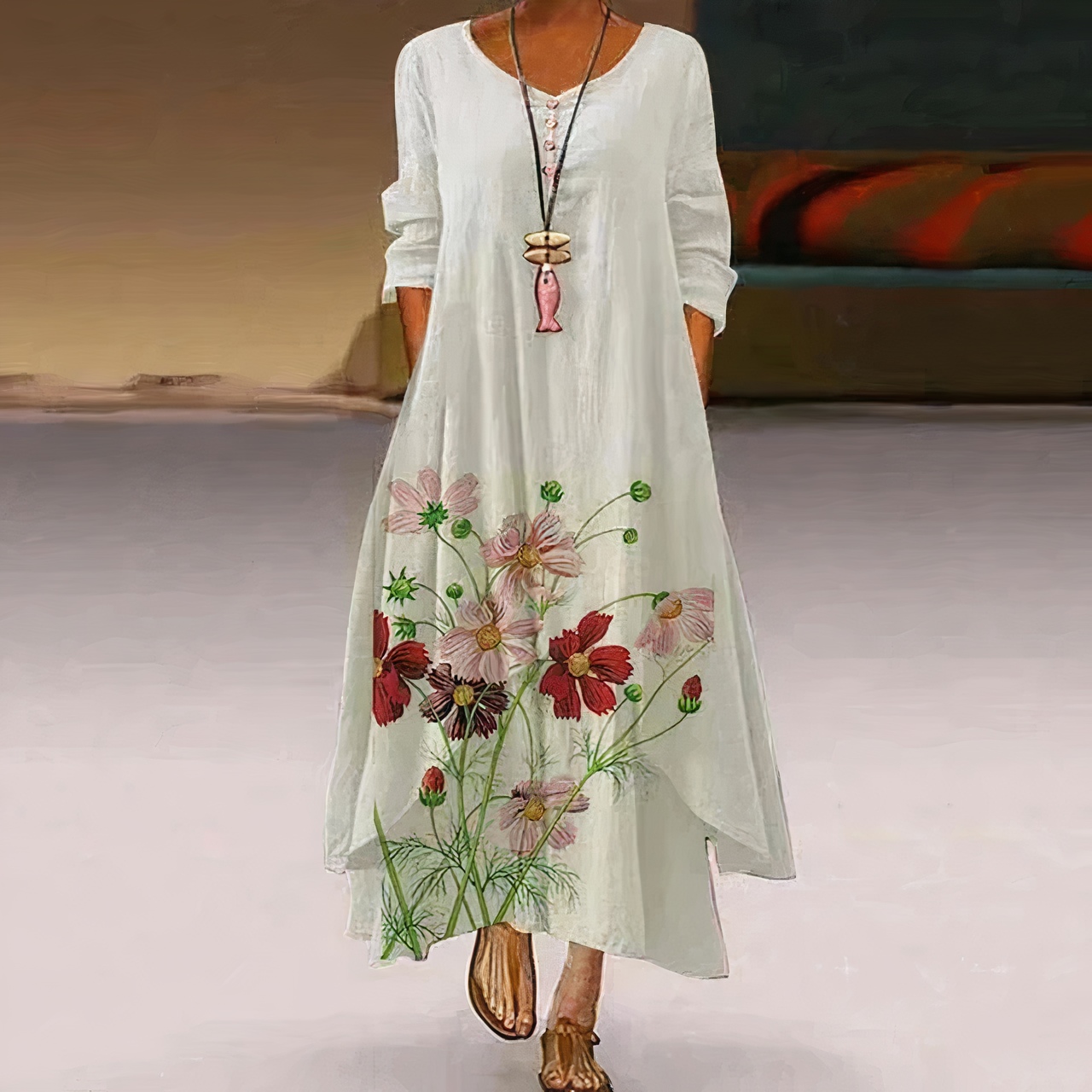 Zwergini-Mode | Elegantes Baumwollkleid Leicht und Stilvoll für Jeden Anlass