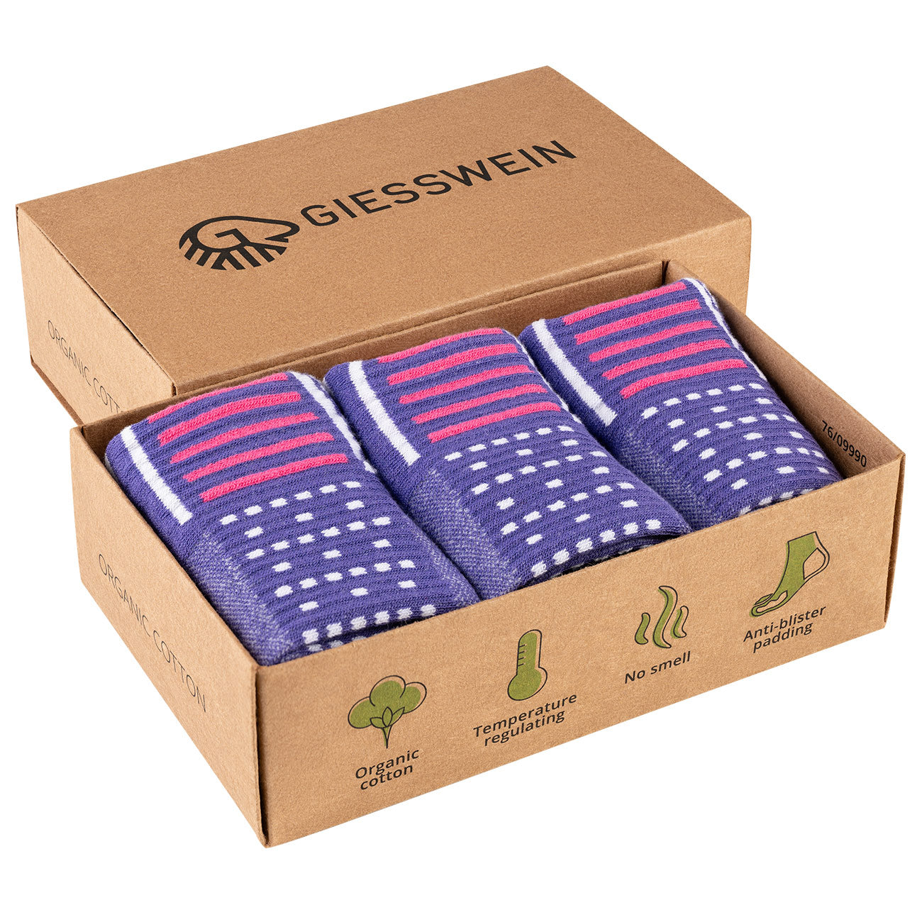 Laufsocken Bio-Baumwolle (3er-Pack)