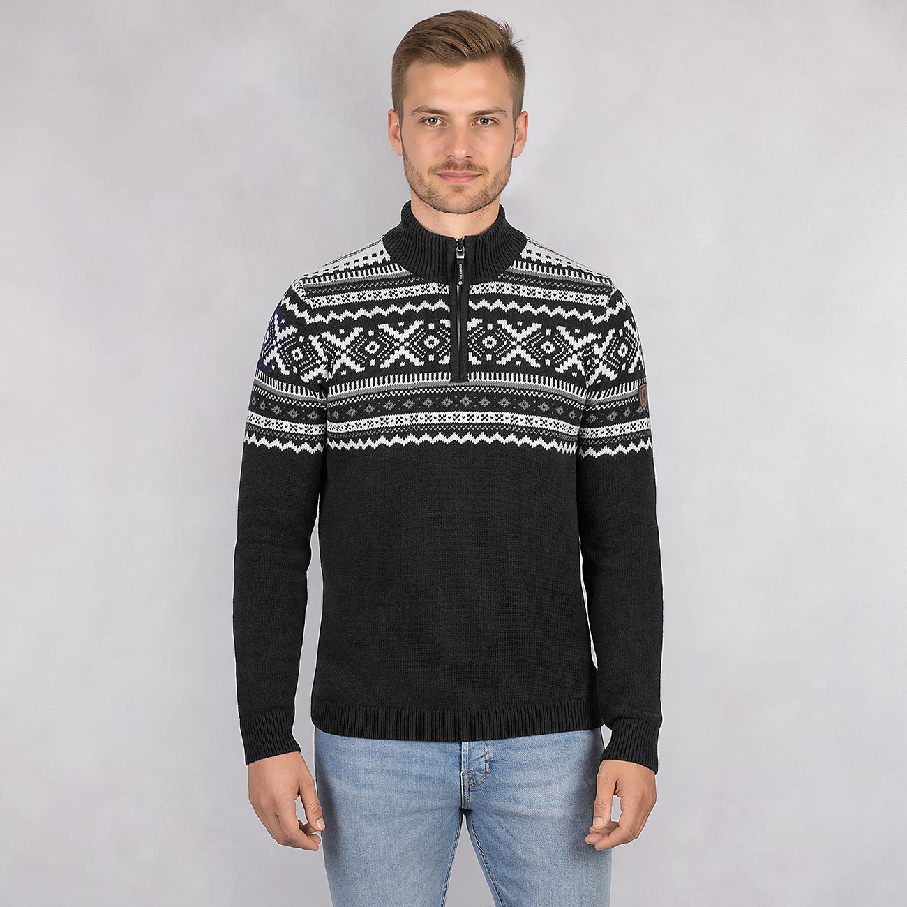 Nordic Sweater Zip Herren