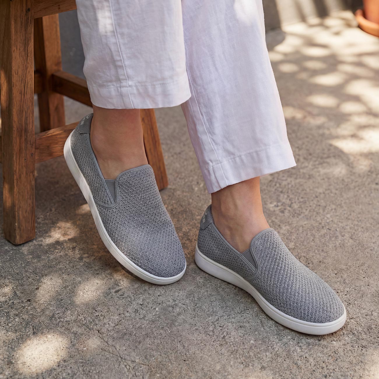 Wood Sneaker Slip-On Women