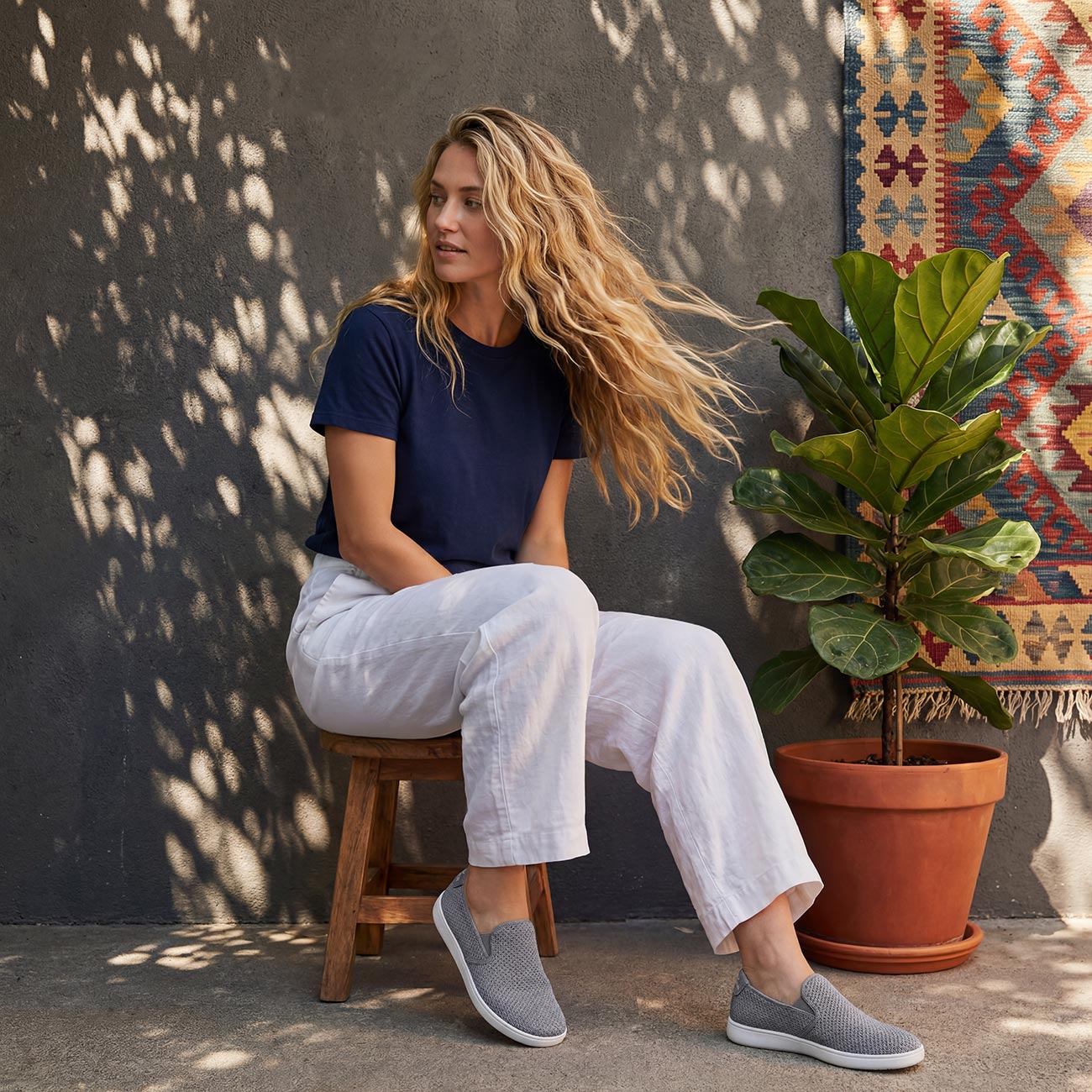 Wood Sneaker Slip-On Women