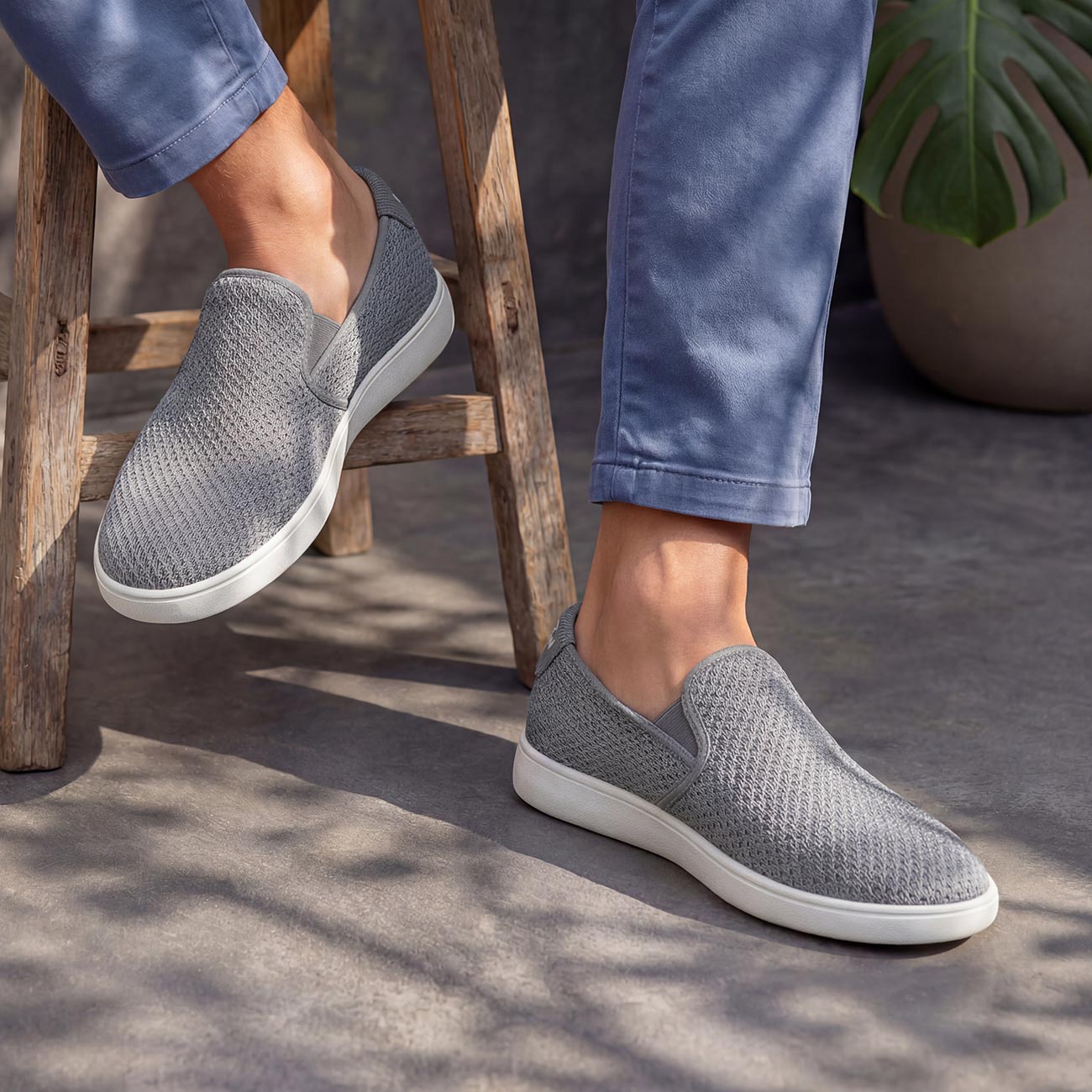 Wood Sneaker Slip-On Men