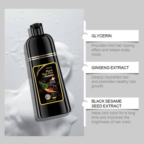 Schwarzes Kräuter-Farbshampoo mit Ginseng und Reishi