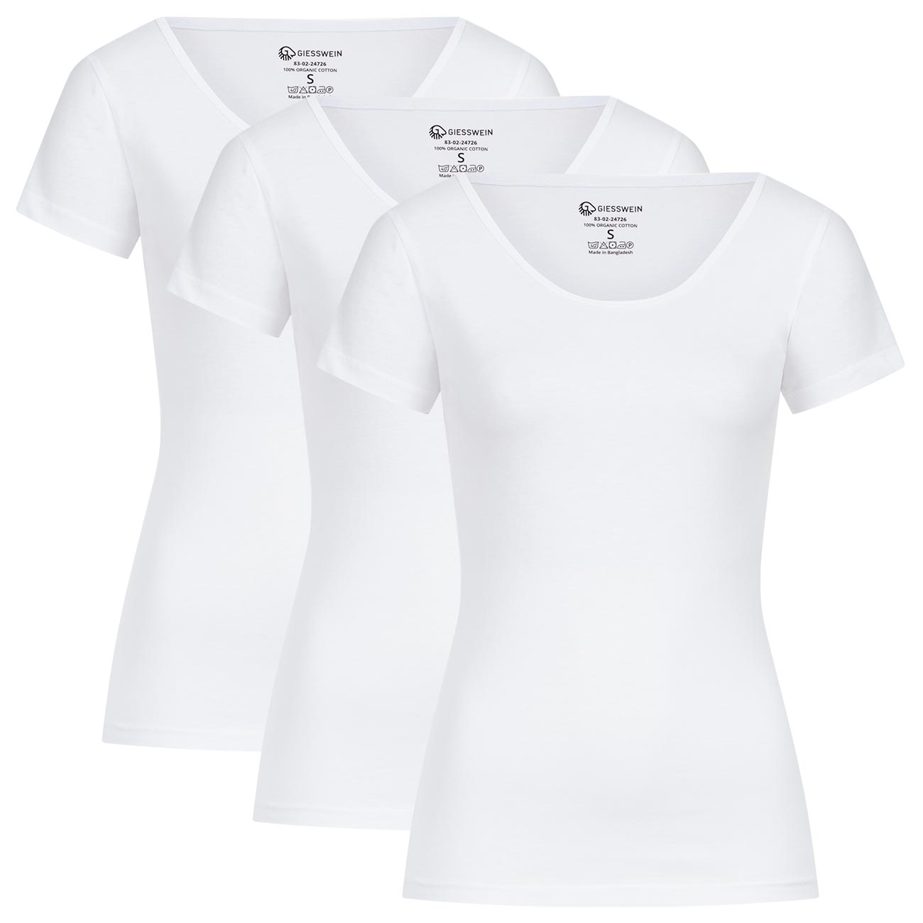 3er Pack T-shirt Women Slim-Fit