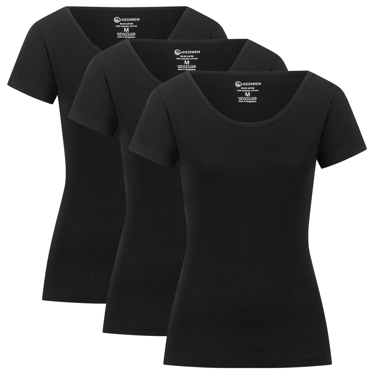 3er Pack T-shirt Women Slim-Fit