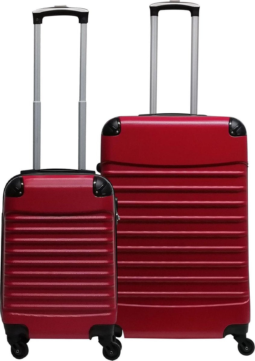 2-teilige Hartschalen-Kofferset – Siena Rosso