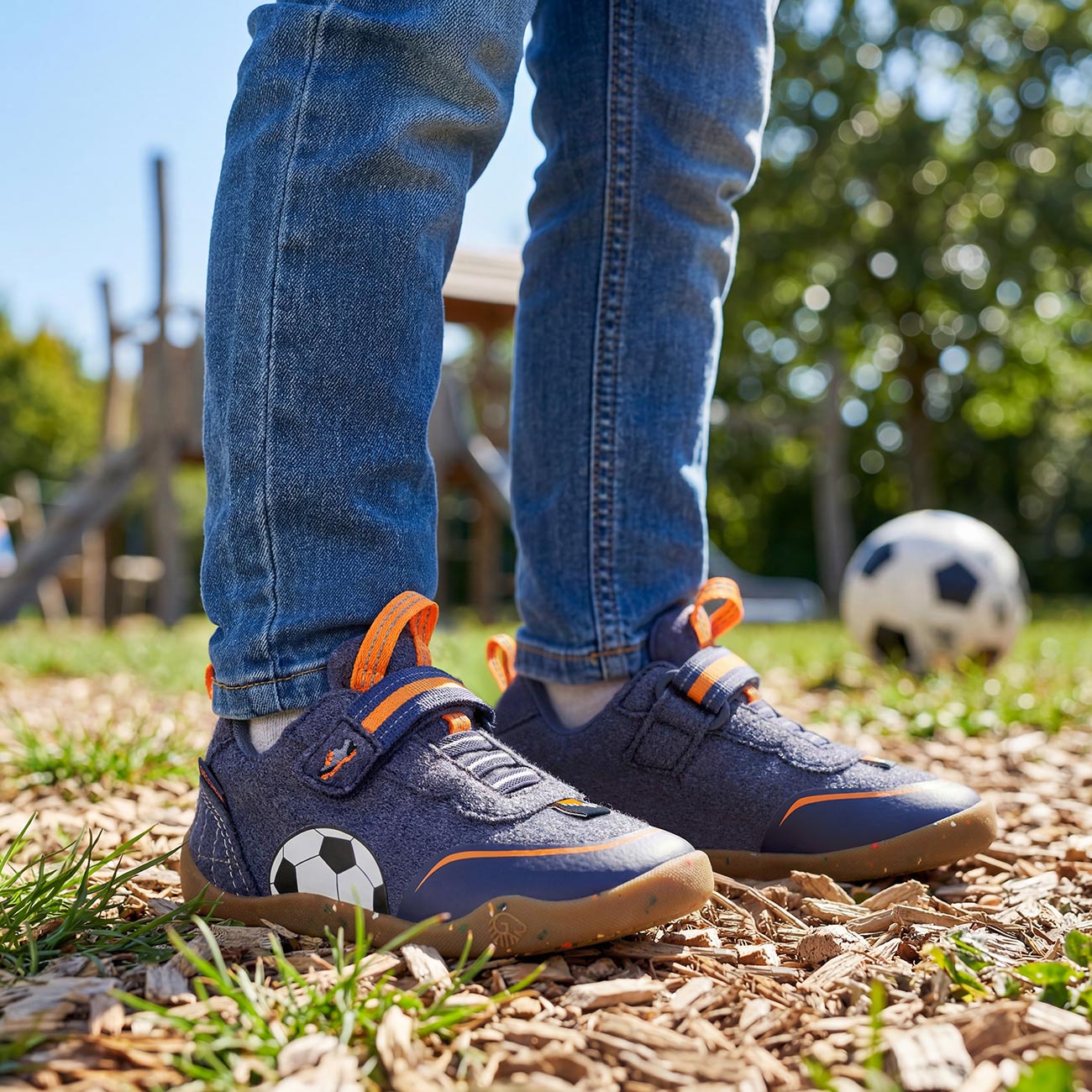 Wooly Steps Barefoot Fußball