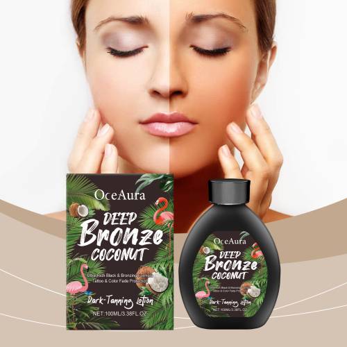 Kokos Bronzing-Lotion für einen ebenmäßigen Hautton