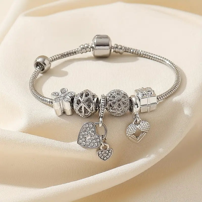 Zwergini-Mode Modisches Armband mit Strasssteinen und Blumen