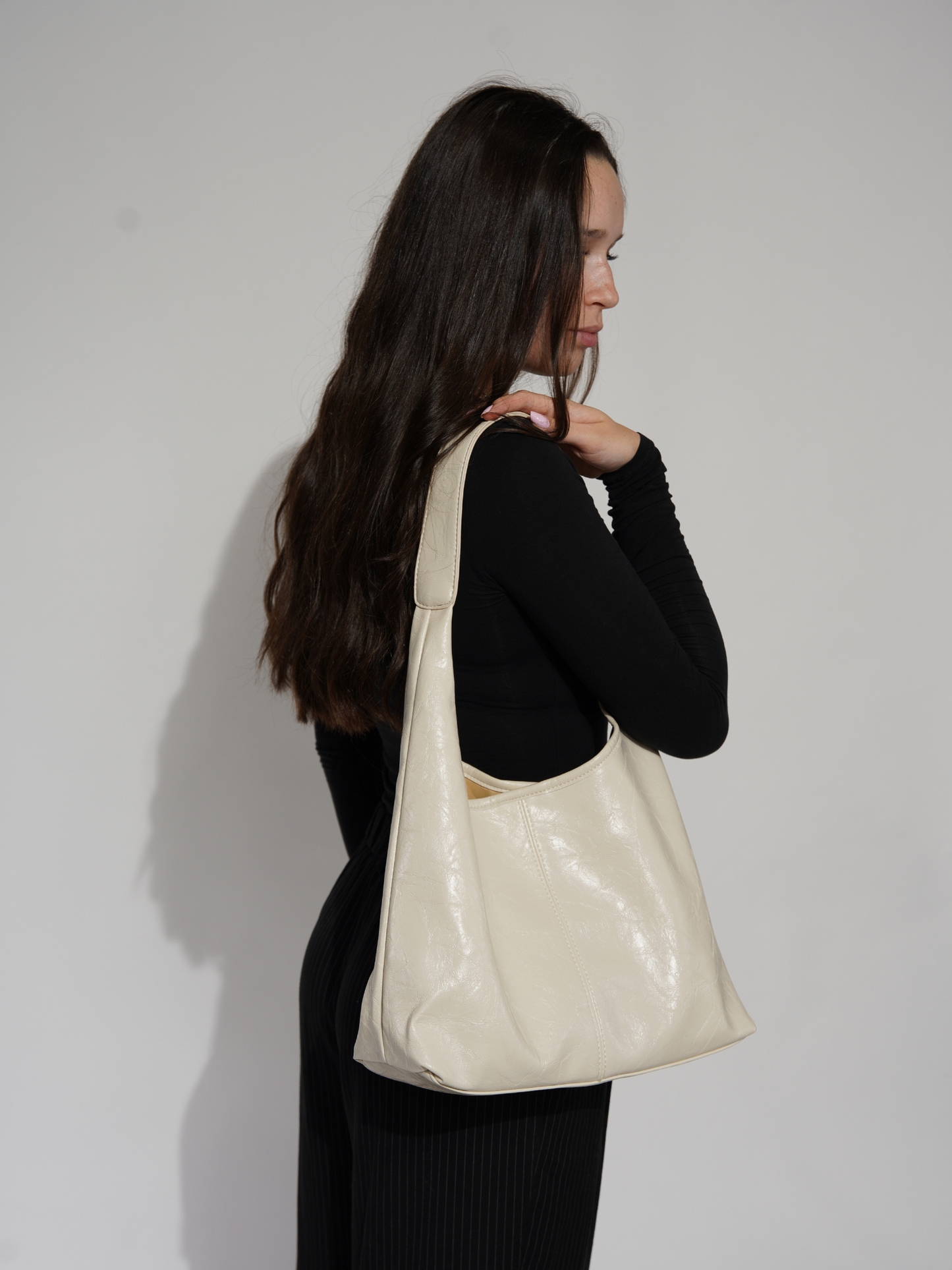 Distressed Vegan Leather Tote