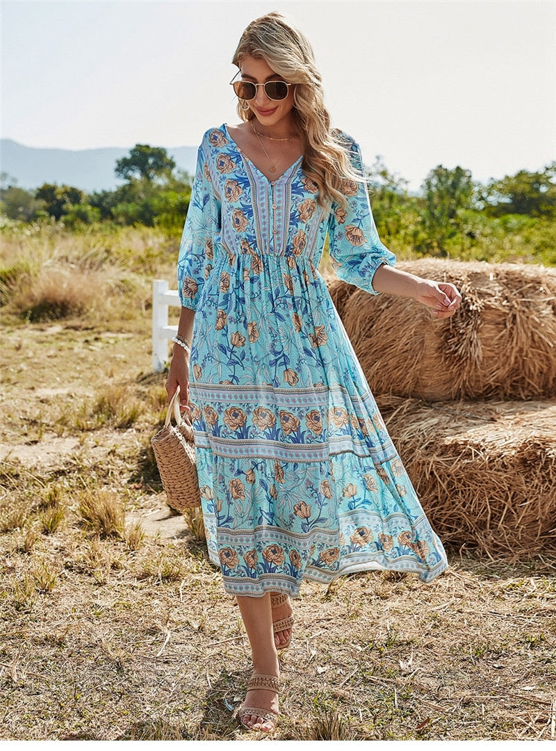 Zwergini-Mode | Stilvolles Boho Sommerkleid