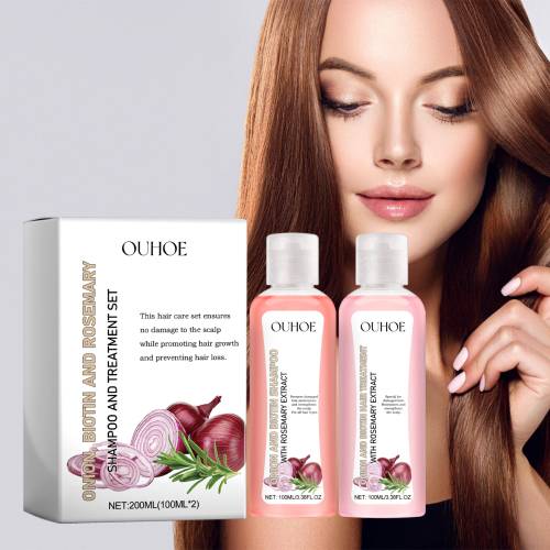 Zwiebel, Biotin & Rosmarin Shampoo und Spülung Set