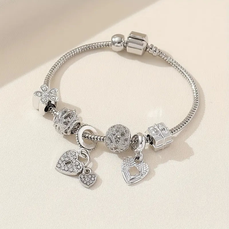 Zwergini-Mode Modisches Armband mit Strasssteinen und Blumen