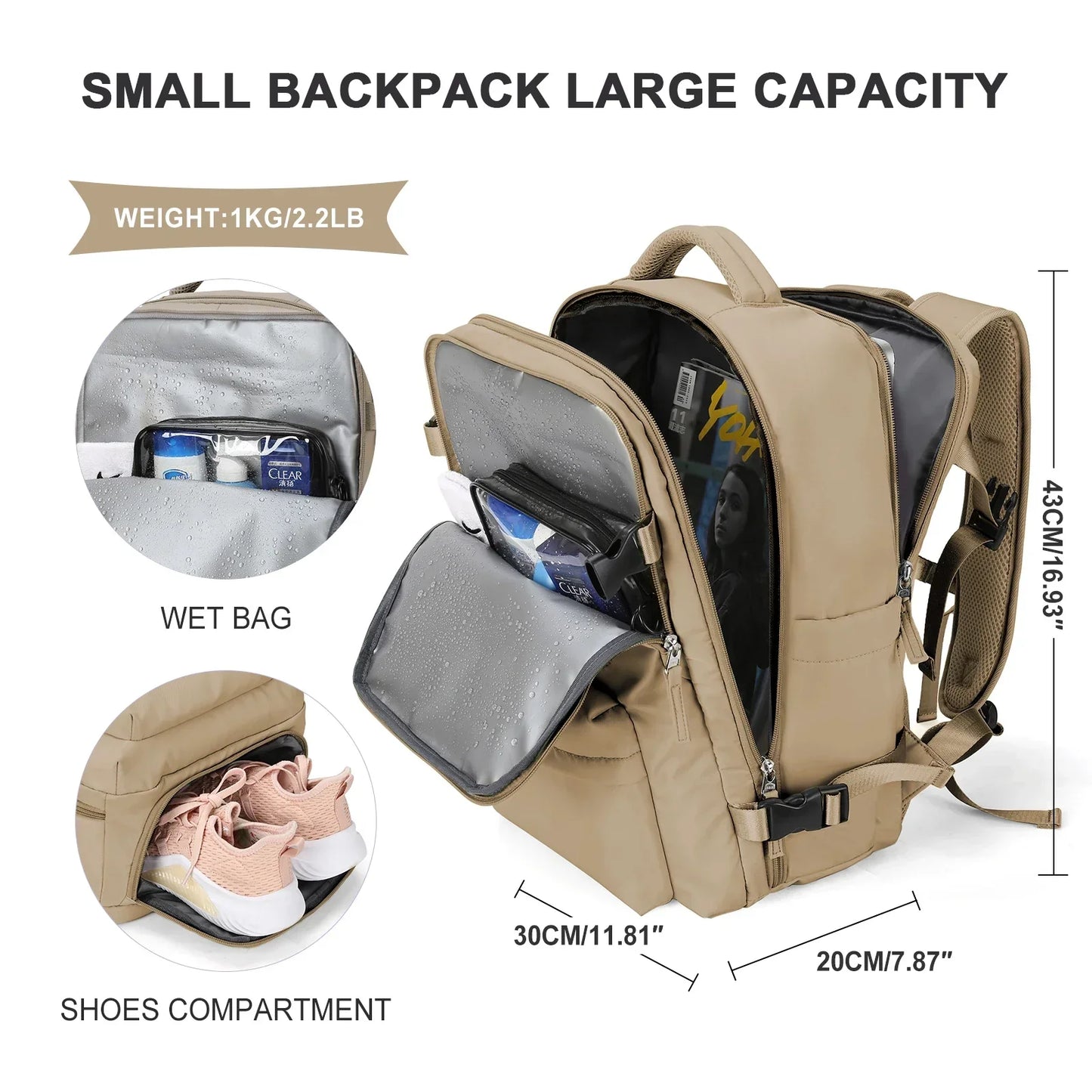 kaufsy | Großer Kapazität Geschäftsreise-Rucksack