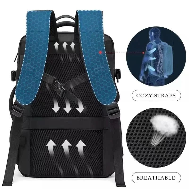 kaufsy | Ästhetischer Business-Rucksack mit großem Stauraum & Laptopfach