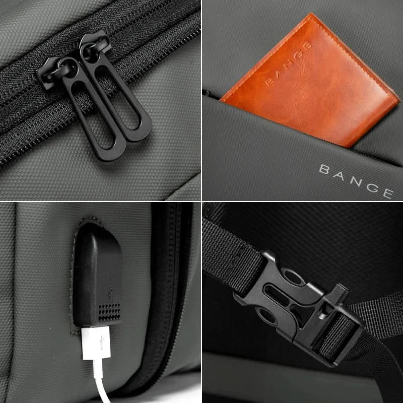 kaufsy | Ästhetischer Business-Rucksack mit großem Stauraum & Laptopfach