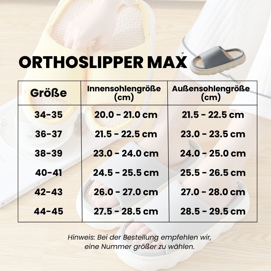 Orthoslipper Max -  orthopädische Hausschuhe für maximalen Komfort