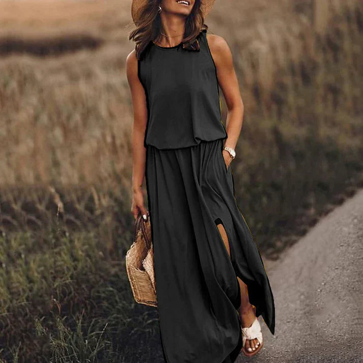 Zwergini-Mode – entspanntes weißes maxikleid