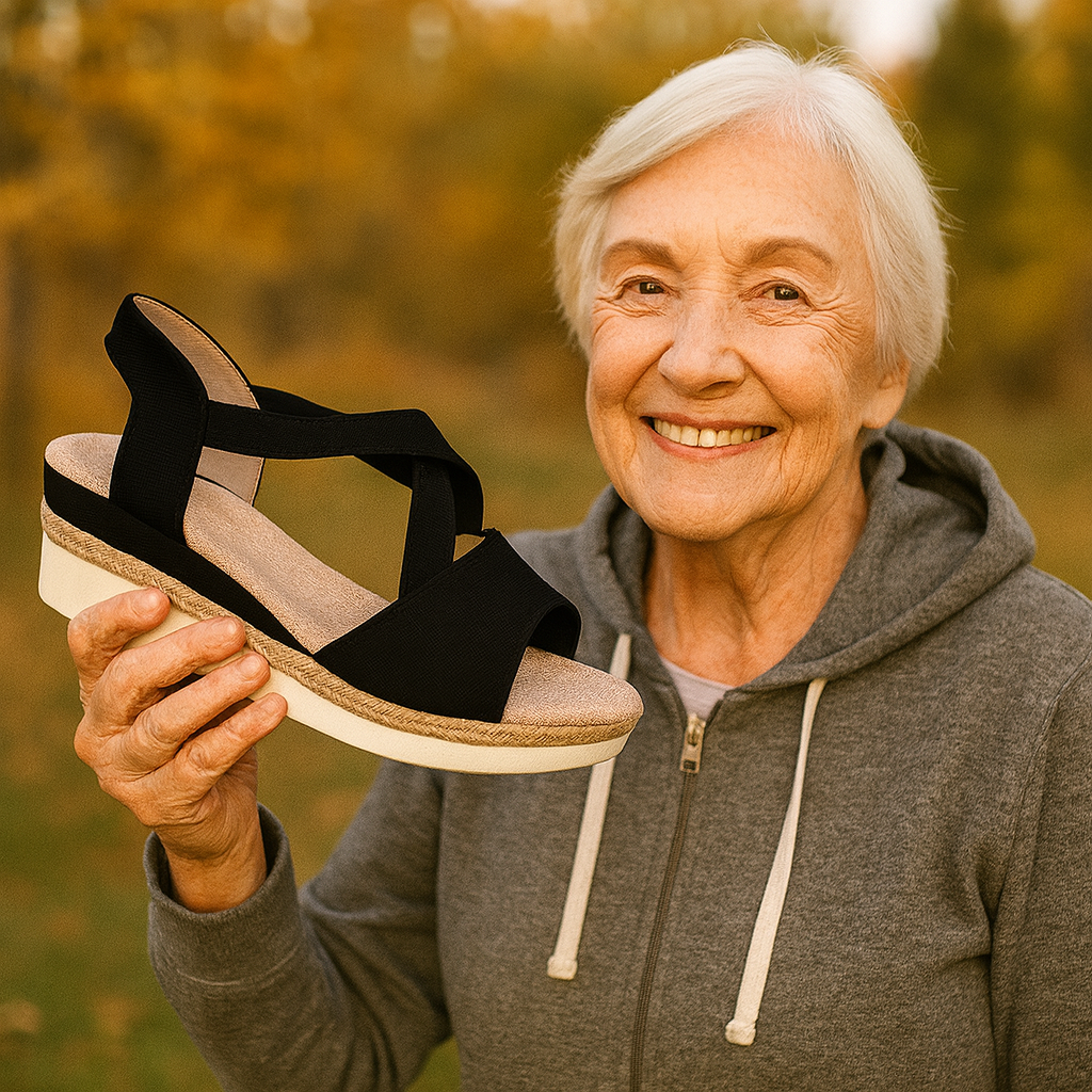 OrthoStella - ergonomische schmerzlindernde Sandalen für Damen - Sonderaktion 1+1 Gratis