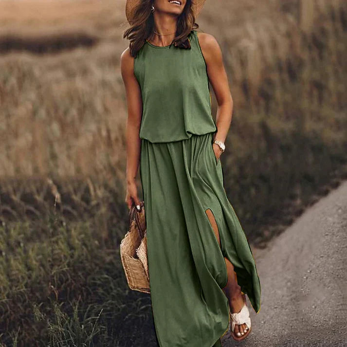 Zwergini-Mode – entspanntes weißes maxikleid