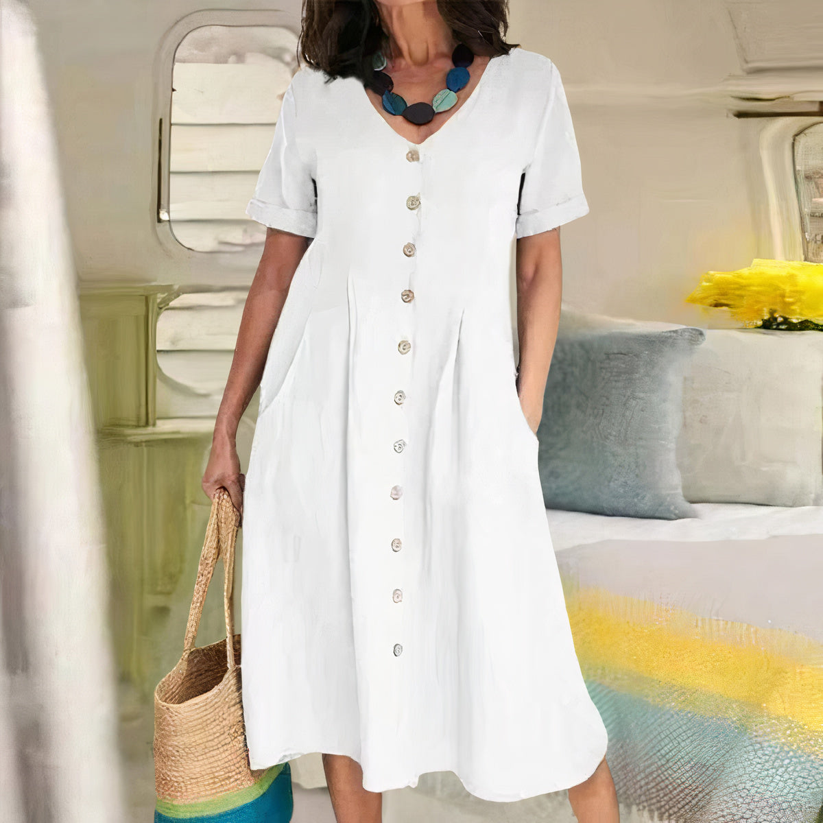 Baumwoll-Kleid - Ester