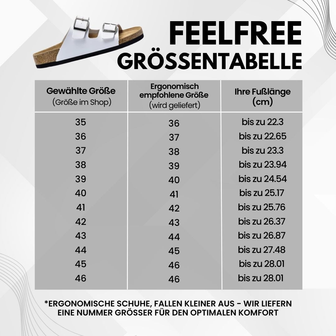FeelFree - ergonomischen & rutschfeste Kork-Sandalen