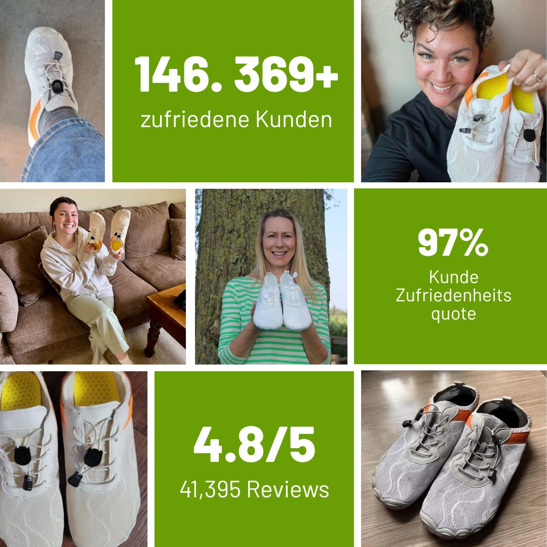 FreeStep  – Gesunde & rutschfeste Barfußschuhe für sicheres, gelenkschonendes Gehen für Senioren